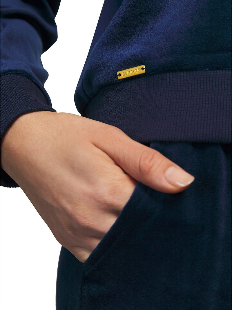 Tenue détente et intérieur pyjama pantalon sweat Sport Bleu marine - Kiabi