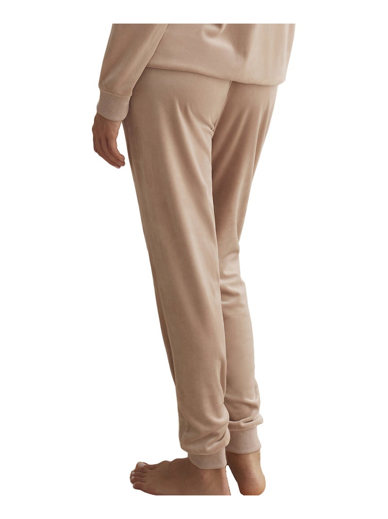 Tenue détente et pyjama pantalon veste zippée SPORTP90 Beige - Kiabi