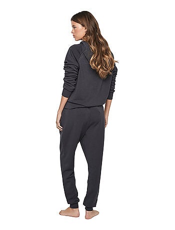 Tenue détente pyjama pantalon top à capuche P104 COZY CHIC