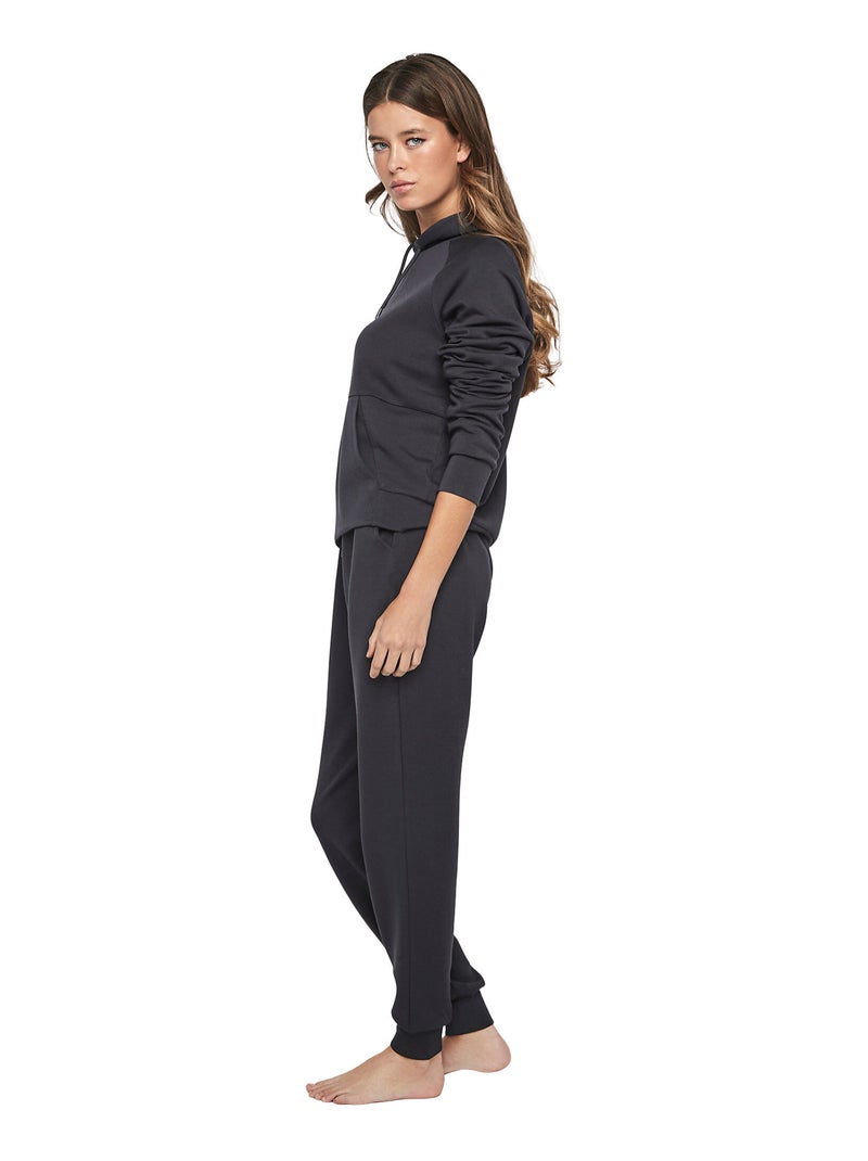 Tenue détente pyjama pantalon top à capuche P104 COZY CHIC Bleu marine - Kiabi
