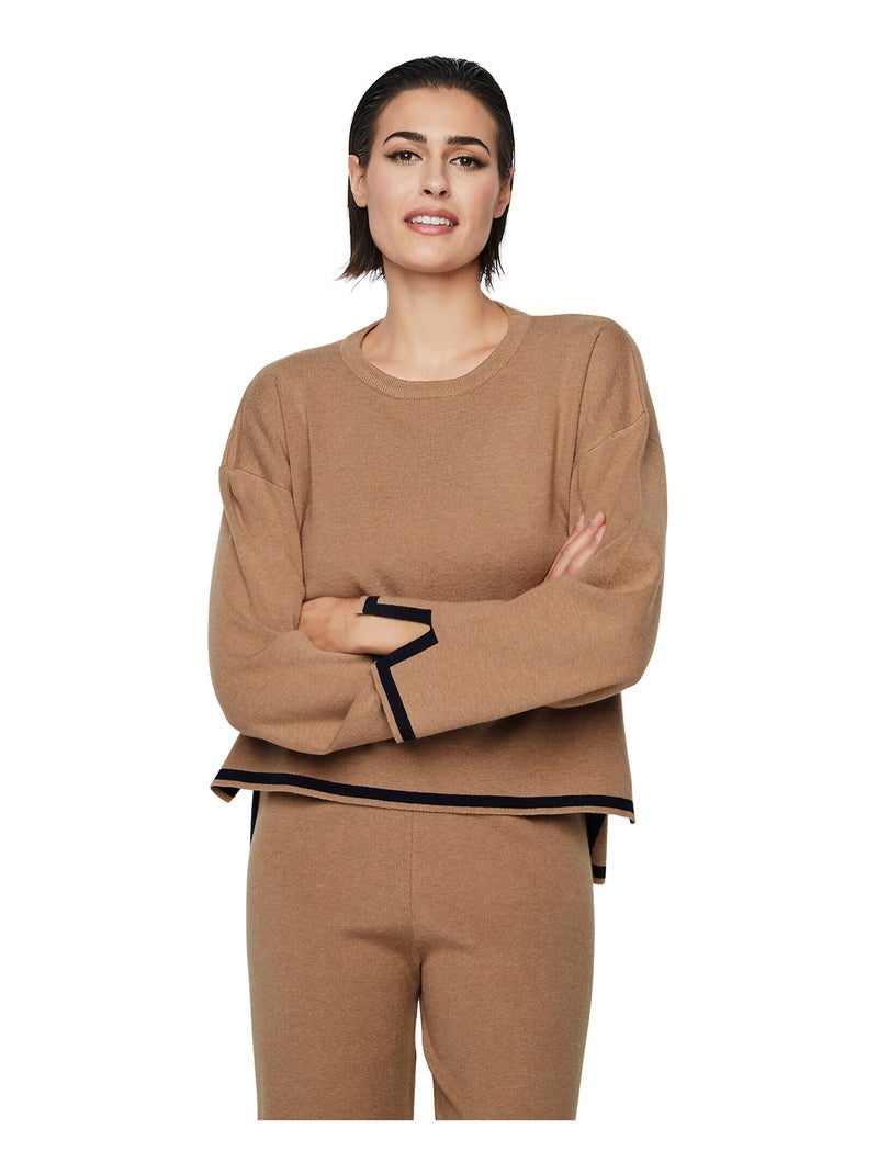 Tenue détente pyjama pantalon top P113 WINTER WONDERLAND Marron - Kiabi