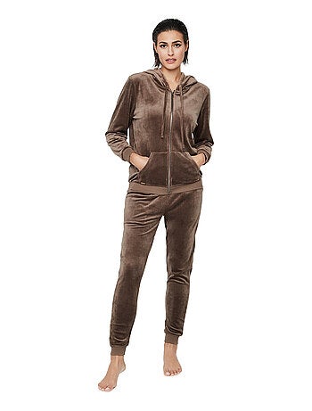 Tenue détente pyjama pantalon veste zippée à capuche P115 SPORT