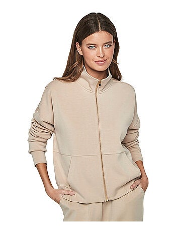 Tenue détente pyjama pantalon veste zippée P104 COZY CHIC