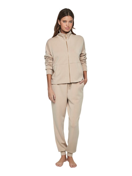 Tenue détente pyjama pantalon veste zippée P104 COZY CHIC - Kiabi