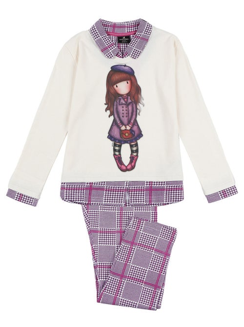 Tenue d'intérieur pyjama pantalon et haut Le Beret Santoro - Kiabi