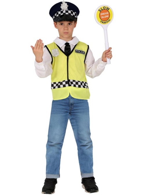 Tenue ou costume de police : gilet, chapeau et chemise - Kiabi