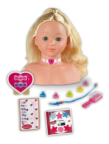 Tête à coiffer et à maquiller 25 cm Princess Coralie - Jeu d'imitation