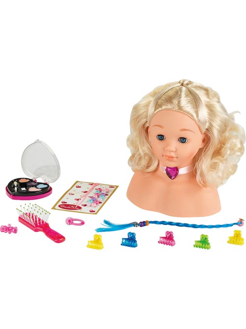 Tête à coiffer et à maquiller 25 cm Princess Coralie - Jeu d'imitation - Kiabi Tête à coiffer et à maquiller 25 cm Princess Coralie - Jeu d'imitation - Kiabi