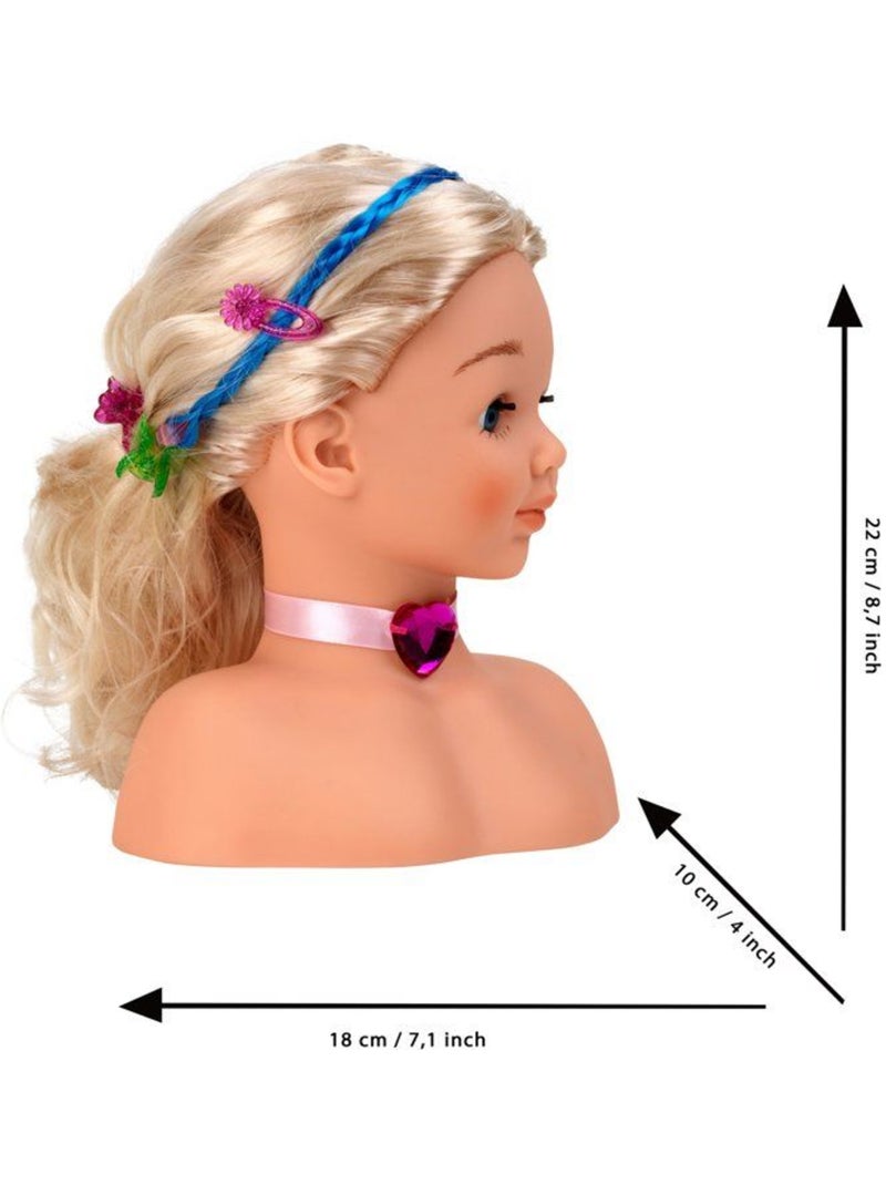 Tête à coiffer et à maquiller 25 cm Princess Coralie - Jeu d'imitation Multicolore - Kiabi