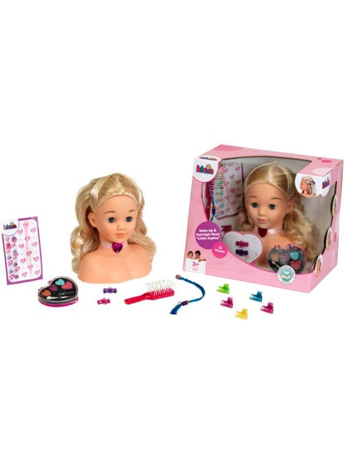 Tête à coiffer et à maquiller 25 cm Princess Coralie - Jeu d'imitation - Kiabi