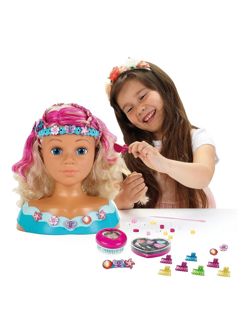Tête à coiffer et à maquiller Mariella Princess Coralie Multicolore - Kiabi