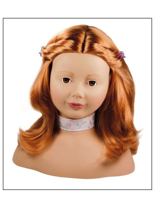 Tête à coiffer et maquiller, Cheveux roux - Kiabi