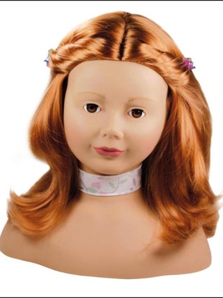 Tête à coiffer et maquiller, Cheveux roux