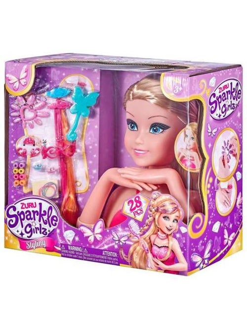 Tête à Coiffer Sparkle Girlz - Zuru - Kiabi Tête à Coiffer Sparkle Girlz - Zuru - Kiabi