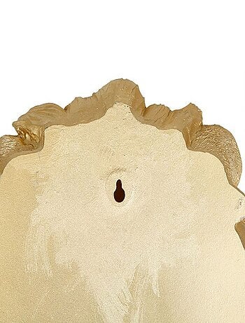 Tête de lion résine doré