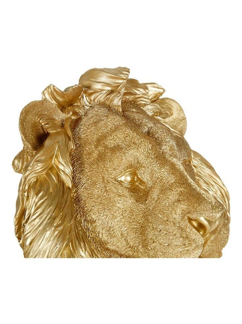 Tête de lion résine doré - Kiabi
