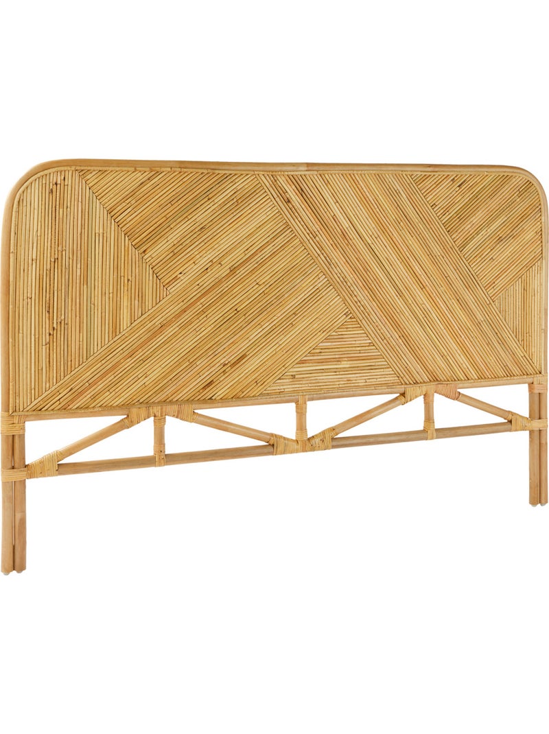 Tête de lit 160cm en rotin motifs géométriques TANAE Beige - Kiabi