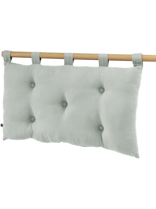 Tête de lit 5 boutons avec passants – Gaze de coton Gaïa - Kiabi