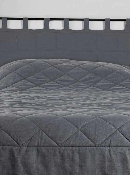 Tête de lit à pattes en 100% lin - Kiabi Tête de lit à pattes en 100% lin - Kiabi