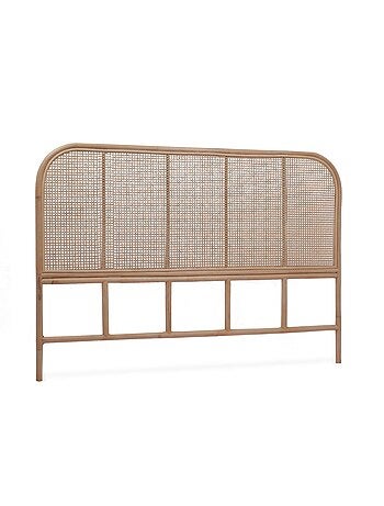 Tête de lit bohème rotin naturel et cannage Sumatra