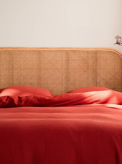 Tête de lit bohème rotin naturel et cannage Sumatra - Kiabi