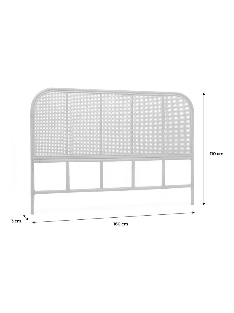 Tête de lit bohème rotin naturel et cannage Sumatra Bois naturel - Kiabi