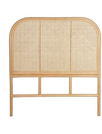 Tête de lit bohème rotin naturel et cannage Sumatra