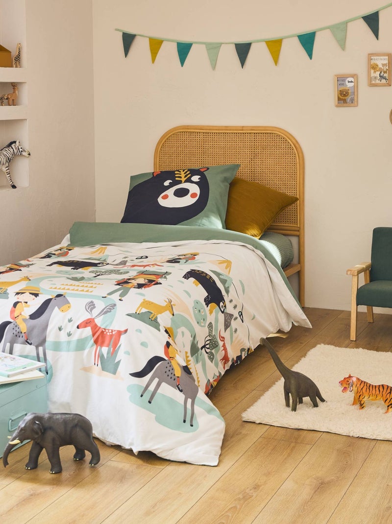 Tête de lit bohème rotin naturel et cannage Sumatra Marron - Kiabi