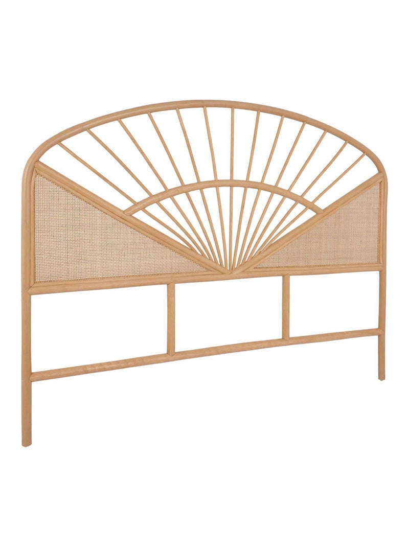 Tête de lit bohème rotin naturel et cannage Tomia Bois naturel - Kiabi