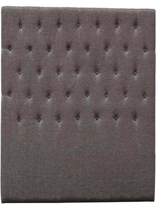 Tête de lit capitonnée "Déco" - 99 cm - Taupe - En tissu - Kiabi