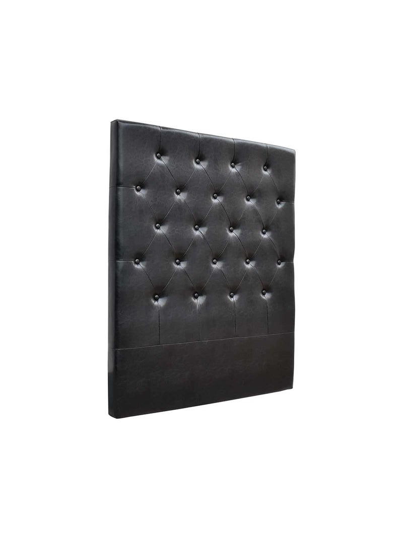 Tête de lit capitonnée Noir Noir - Kiabi