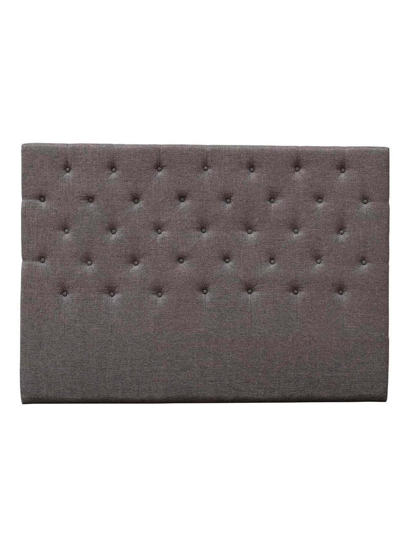 Tête de lit capitonnée Taupe - Kiabi