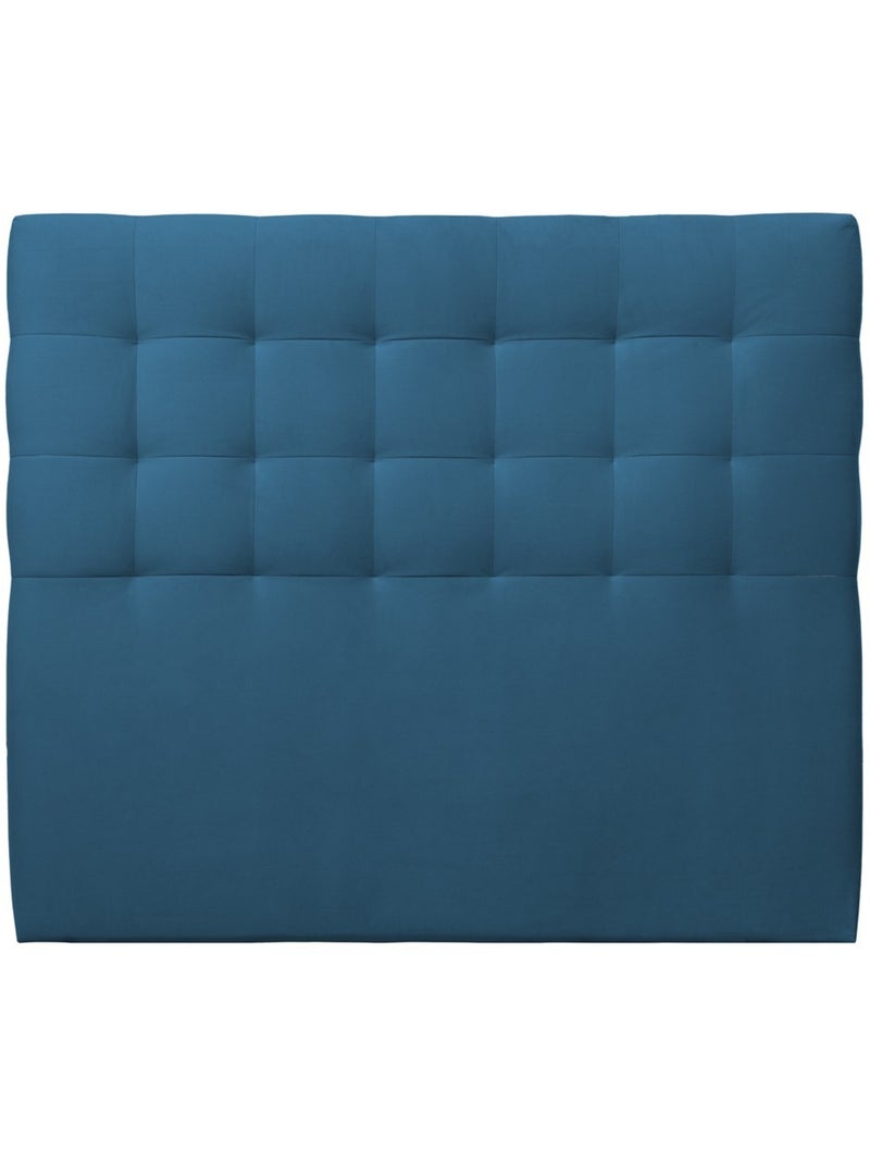 Tete de lit Capitonnée Velours Bleu lagon - Kiabi