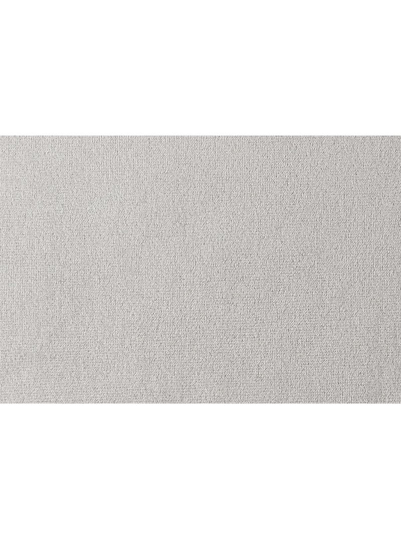 Tete de lit Capitonnée Velours Gris clair - Kiabi