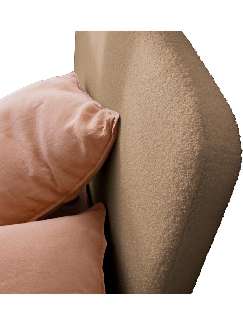 Tête de lit déco bouclette - terre de nuit Beige - Kiabi
