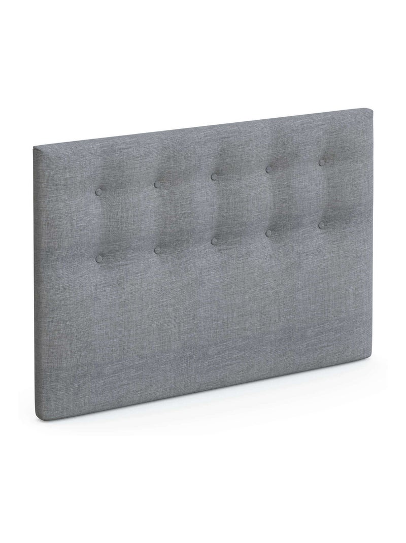 Tête de lit déco capitonnée gris 200 cm Gris foncé - Kiabi
