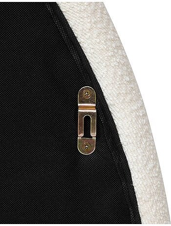 Tête de lit en bouclette forme demi-lune lit 160cm MASINA