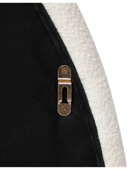 Tête de lit en bouclette forme demi-lune lit 160cm MASINA - Kiabi