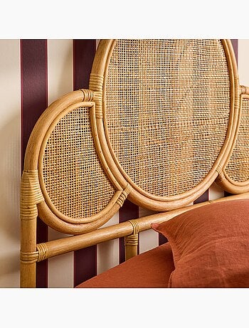 Tête de lit exotique rotin chambre enfant 90 x 100 cm Lior