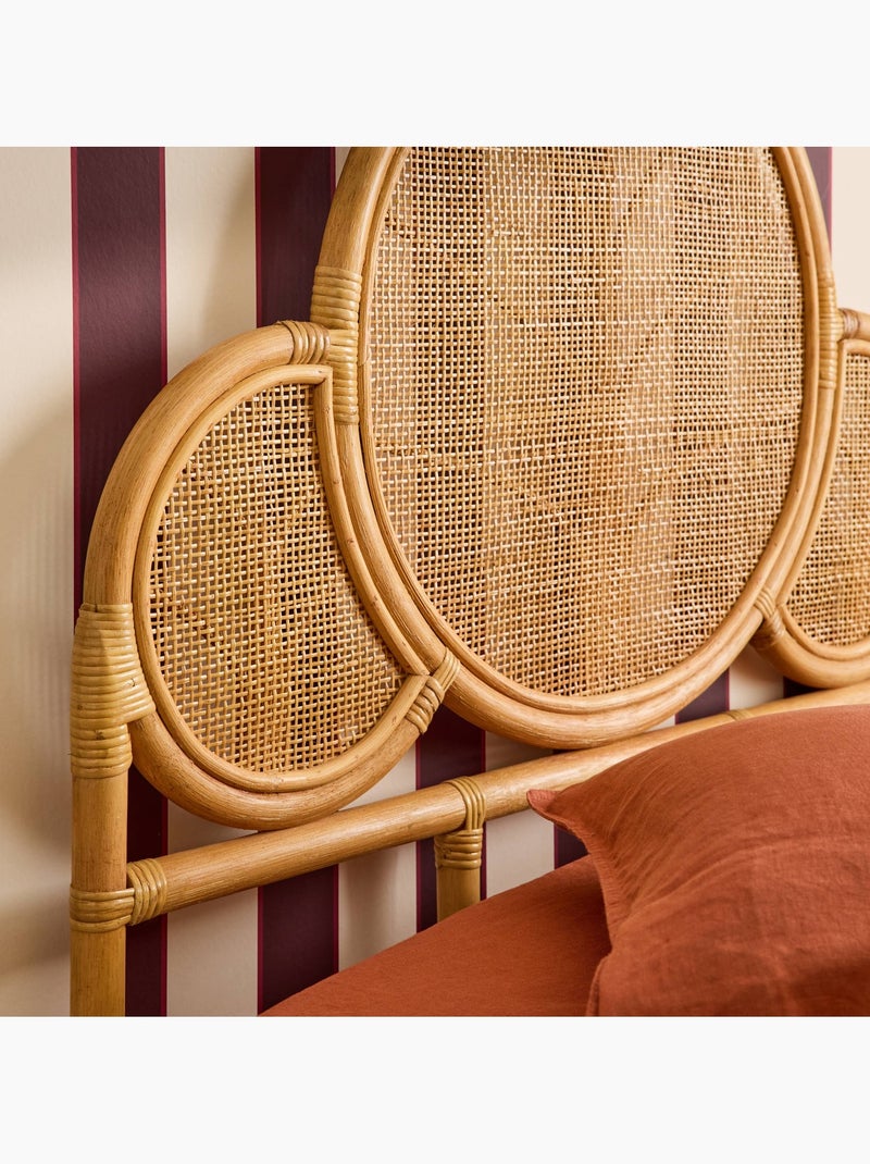 Tête de lit exotique rotin chambre enfant 90 x 100 cm Lior Marron - Kiabi