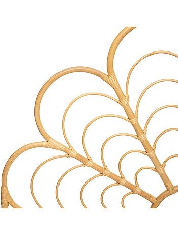 Tête de lit fleur en rotin pour lit 160cm AONI