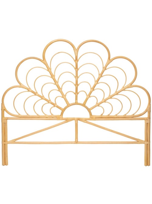 Tête de lit fleur en rotin pour lit 160cm AONI - Kiabi