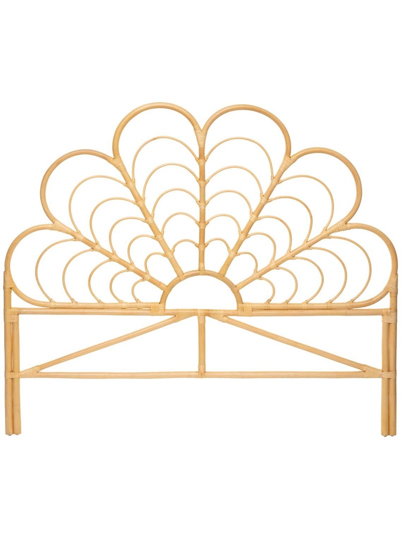 Tête de lit fleur en rotin pour lit 160cm aoni Beige - Kiabi
