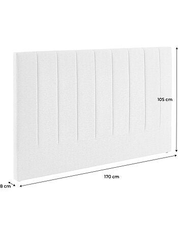 Tête de lit revêtement tissu 170cm cole