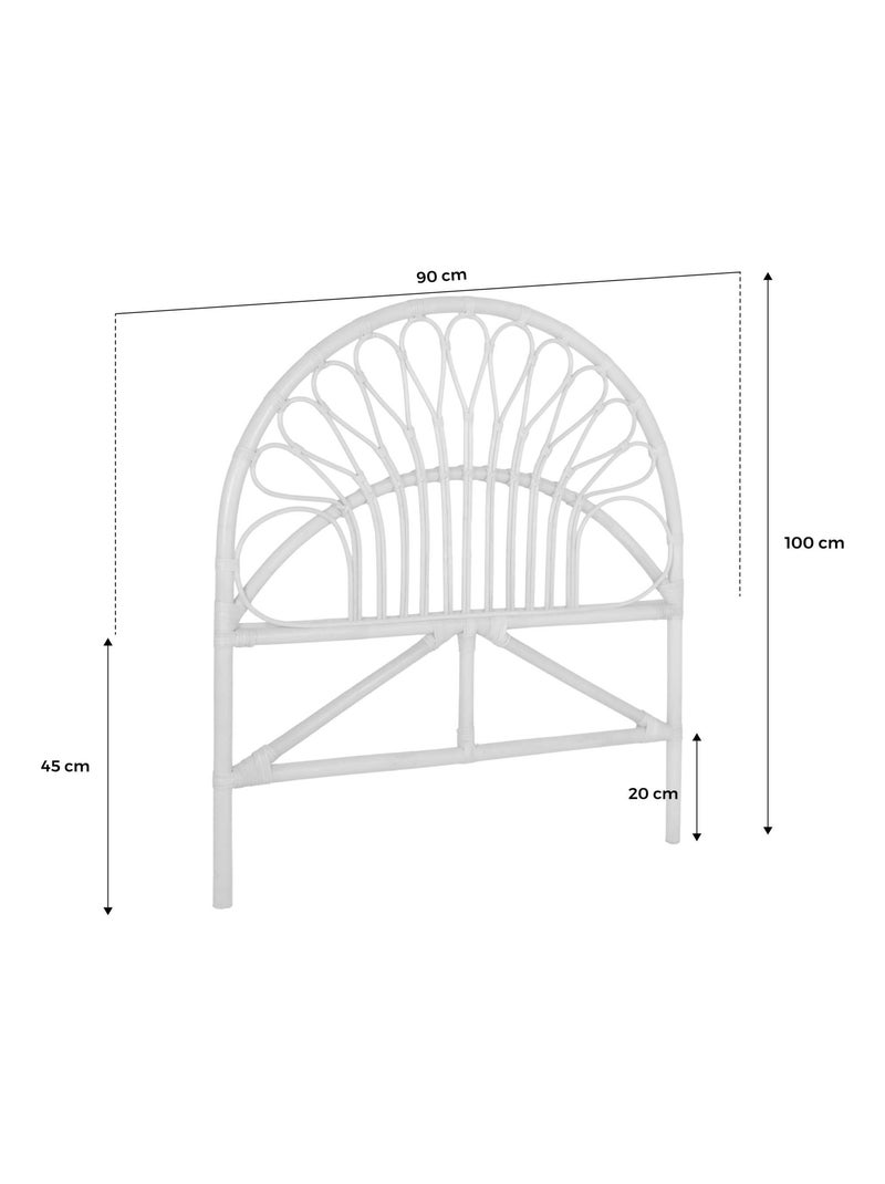 Tête de lit rotin naturel Malacca Marron - Kiabi