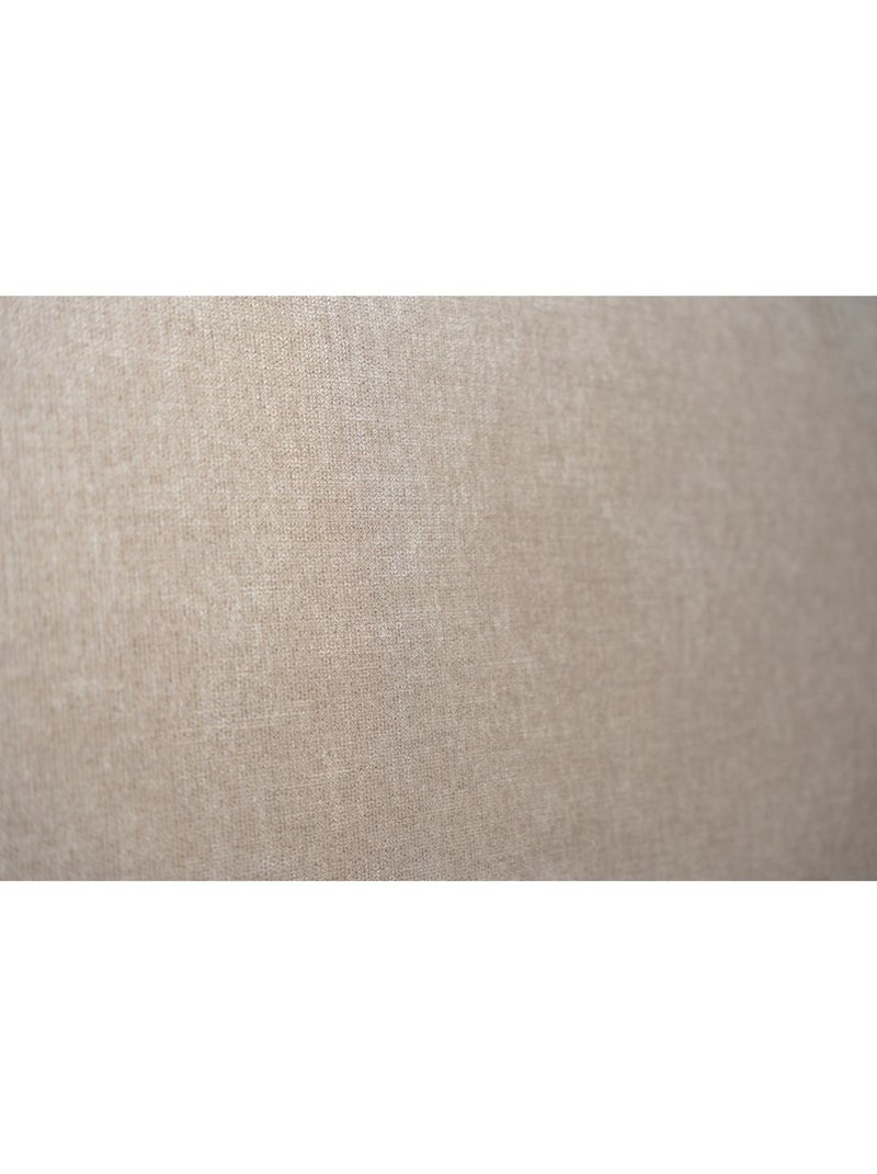 Tete de lit tapissier Tissu Beige foncé - Kiabi