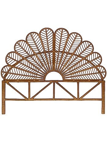 Tête de lit vintage rotin foncé Anggun