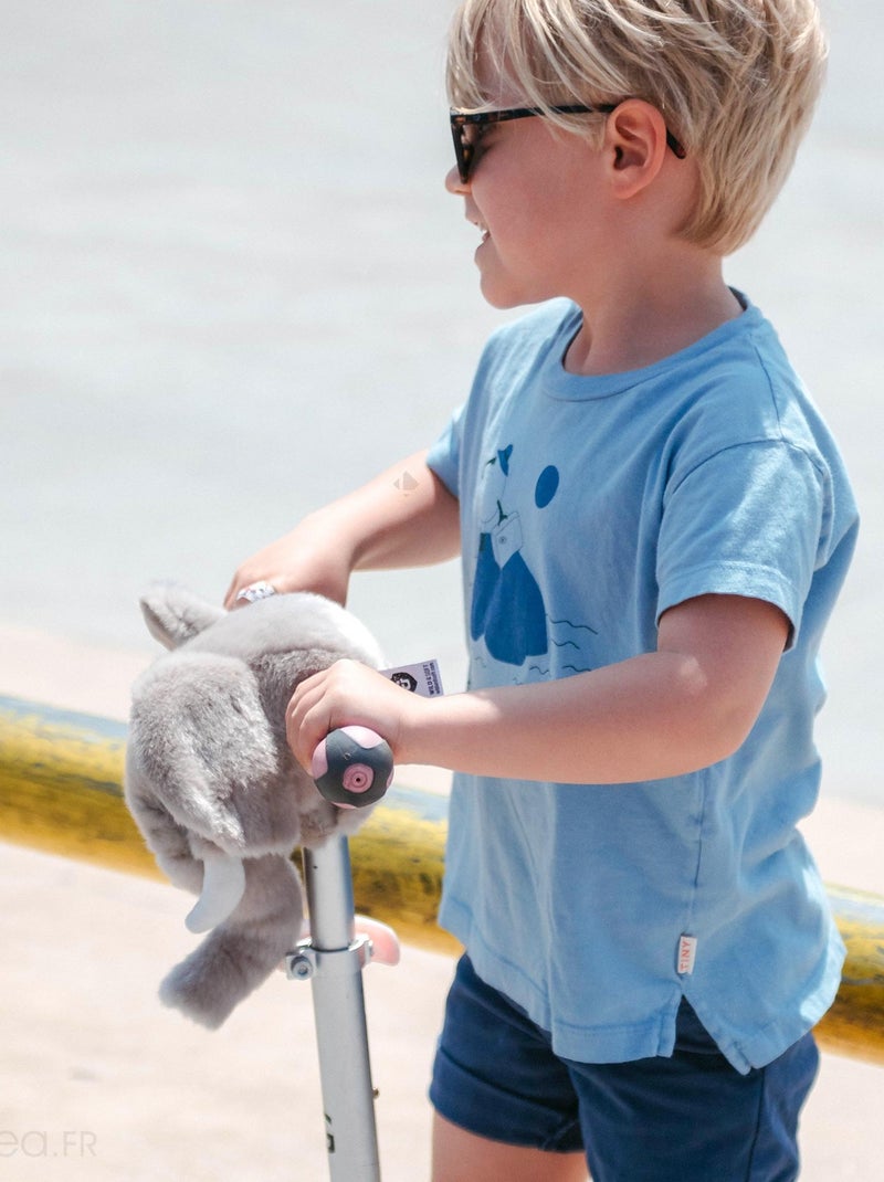 Tête de trotinettes collection SOFT ANIMALS Eléphant Gris - Kiabi