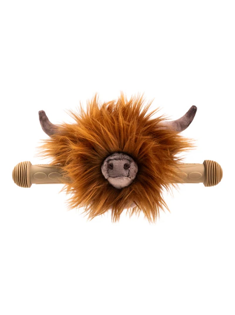 Tête de trotinettes collection SOFT ANIMALS Vache Nicolas Marron - Kiabi