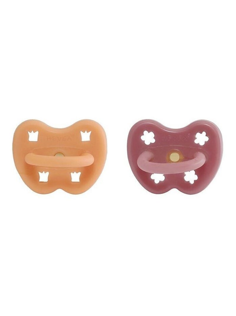 Tétine physiologique caoutchouc naturel 3-36 mois Orange - Kiabi